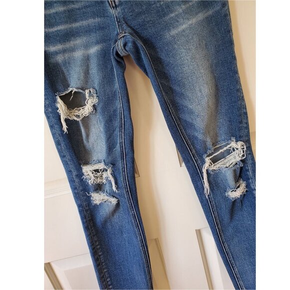 Buckle BRIDGE BY GLY Low Rise Ankle Skinny Stretch Jeans 26 Distressed - Picture 9 of 16